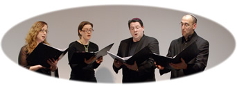 Aviv Weinberg (Sopran), Nikola David (Tenor) und Amnon Seelig (Bass)